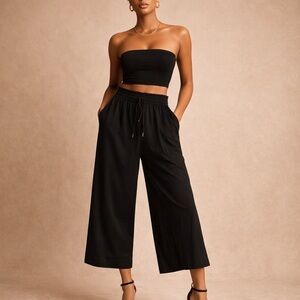 MPG Black Wide-Leg Women's Pants